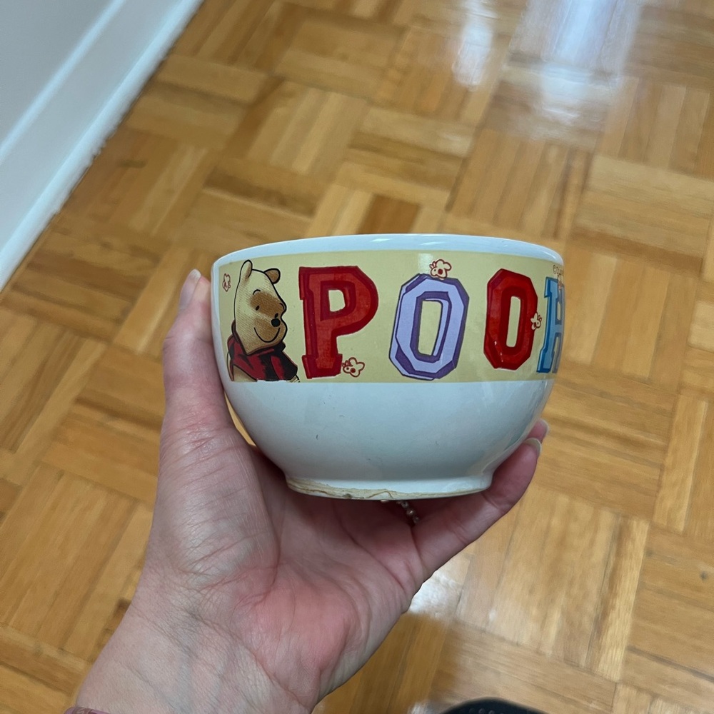 Colorful Pooh Bear Bowl
